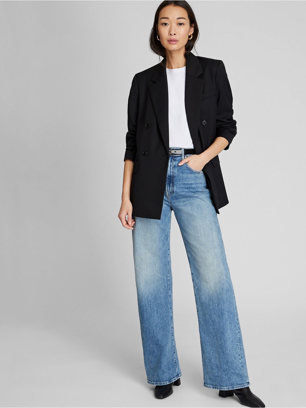 Club Monaco White Pima Cotton Crewneck Tee | Minimal Luxury Basic Top Medium